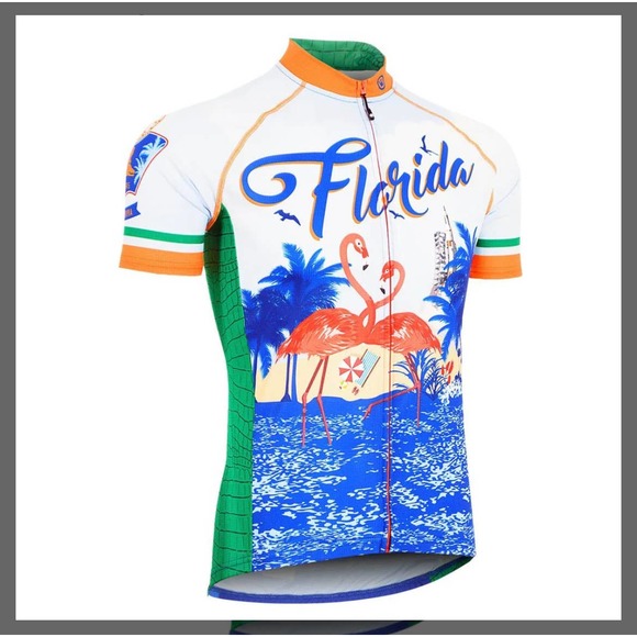 Canari Florida Sunshine State Men’s Small Biking Cycling Jersey - Picture 1 of 6